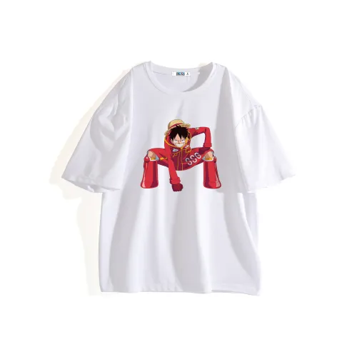 ONE PIECE Casual Short shirt T shirts Enterprise For Men's Solid Color Basic