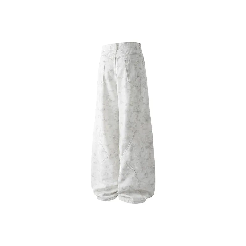WOLF CODE Jeans Unisex Distressed White-1