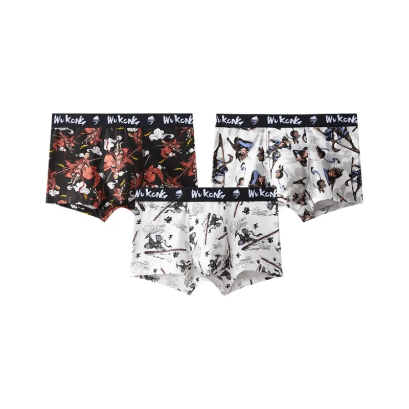 Qiao Ni Tong Underpants Men's 3 Pack-4