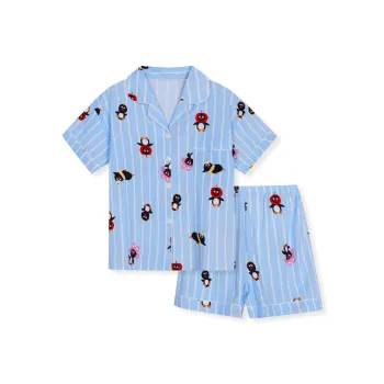 WANANNI Pajama Set Women's Blue