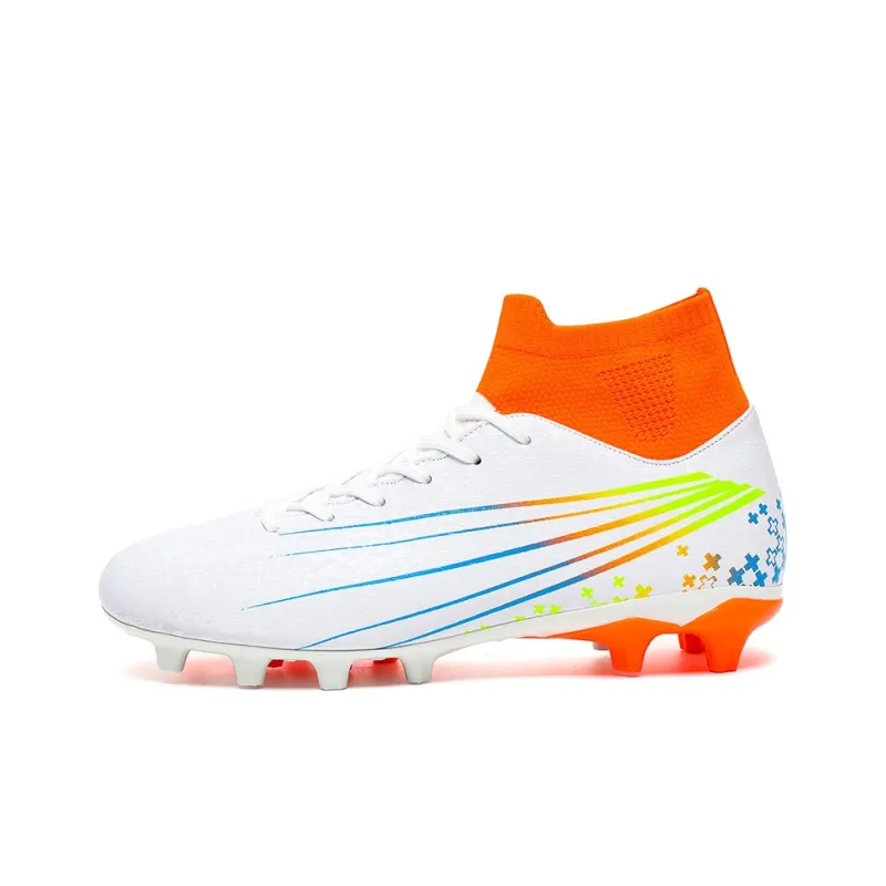 QIUTEXIONG FG Rubber Long Studs TF Rubber Broken Studs Slip Resistant Soccer Shoes Unisex-21