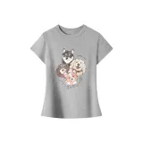 Women's Cropped Heather Gray