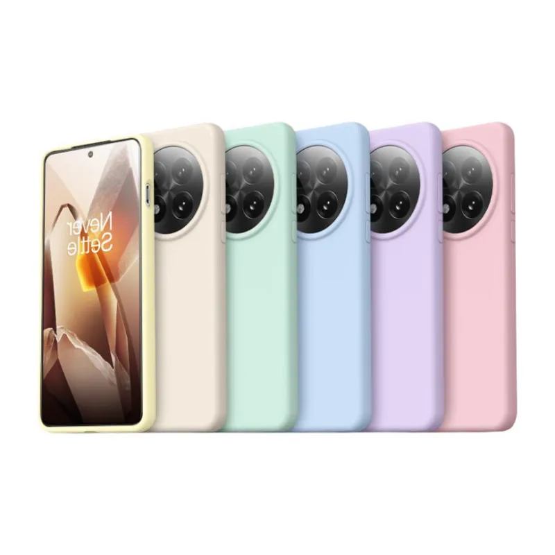 BOLIANSHI Silicone Material Skin Friendly Texture Fully Enclosed Phone Cases Compatible With OnePlus 13 Solid Color-2