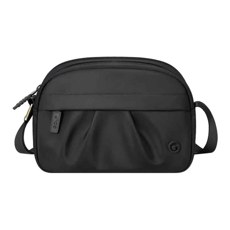 GOLF Fabric Shoulder Bag Crossbody Bag Women's Apricot/Elegant Black-6