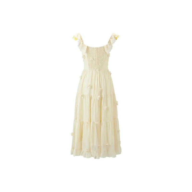 ACAINES Slip Dresses Women's Light Yellow-1