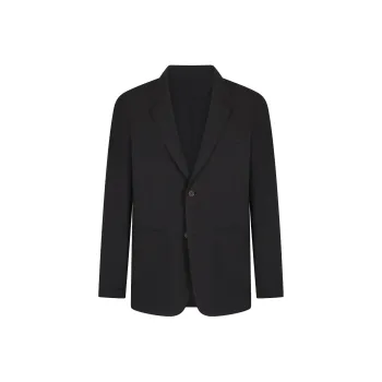 EMPORIO ARMANI Single breasted Jacket In Nylon Seersucker