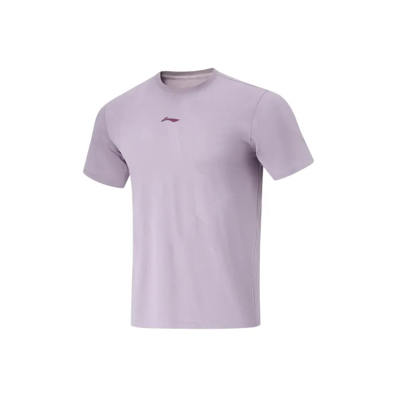 LiNing Fitness Series T Shirt Men's Vero Brocade Purple-0
