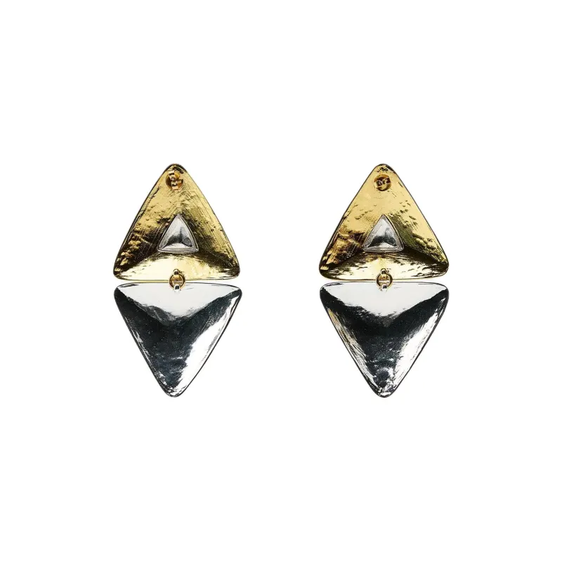 ZARA Brass Earrings Women's Gold-1