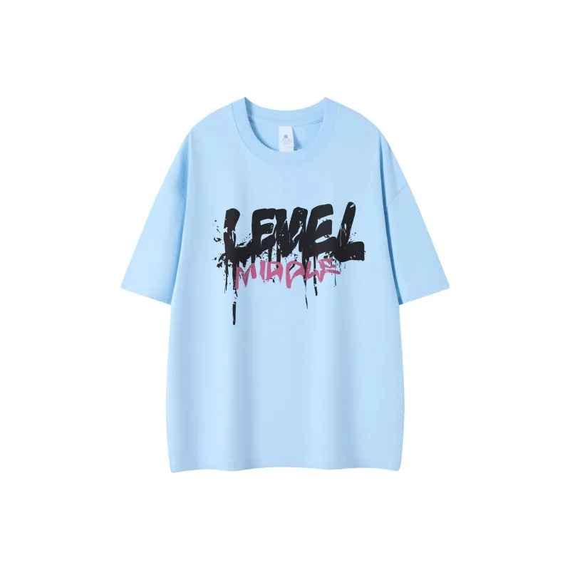 LEVEL RELAX Series Short Sleeved T Shirts Unisex-40