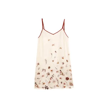 JINSANT Nightgown Women's The Shadow Of The Leaves Announces The Arrival Of Autumn