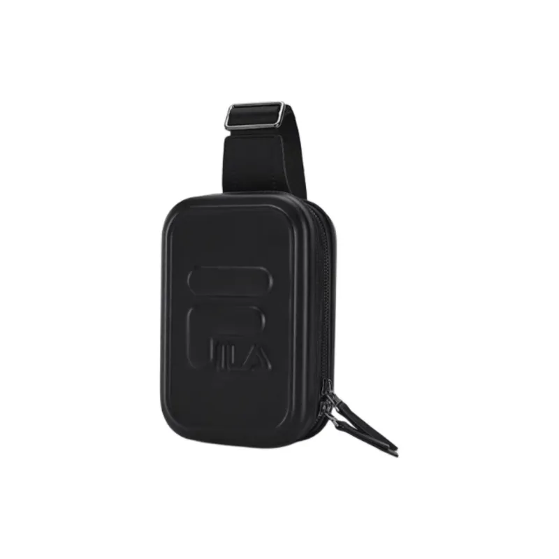 FILA Polyurethane Sling Bag Mini Unisex Jet Black-2