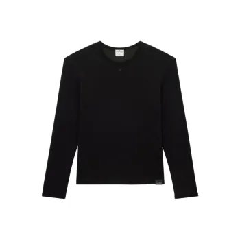 COURREGES Mesh Long Sleeved T Shirt