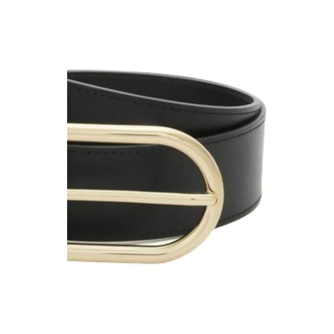 Furla Cow Leather Belts Women's Black 4CM-2