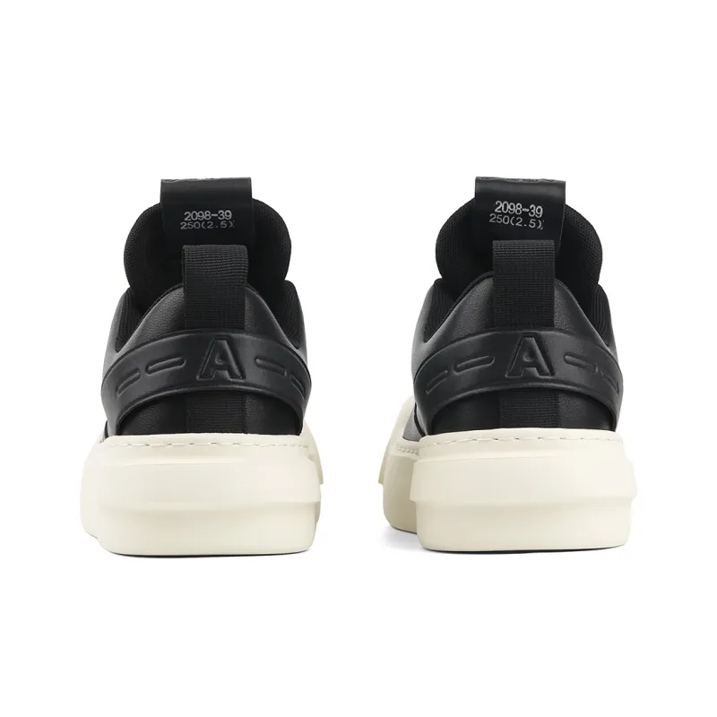 Daying Slip Resistant, Abrasion Resistant, Breathable, Height Increasing Low Top Casual Shoes Men's Black-5