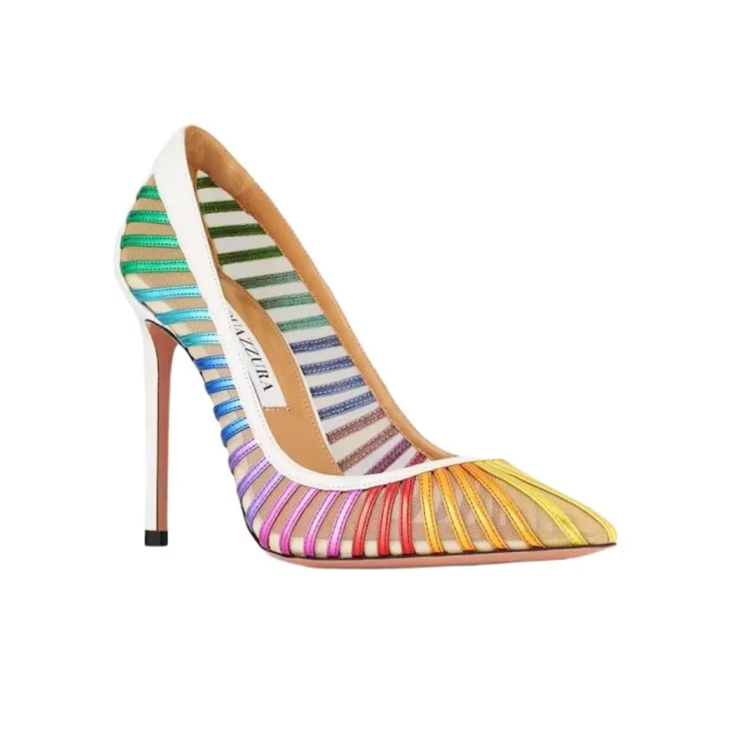 AQUAZZURA Passions Slim Heel High Heels 10.5cm Women's Multicolor-2