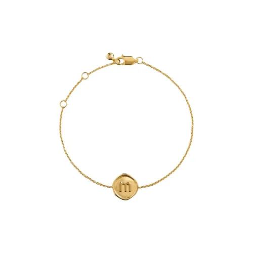 Monica Vinader Sterling Silver 18K Gold Plated Bracelets Women's Gold