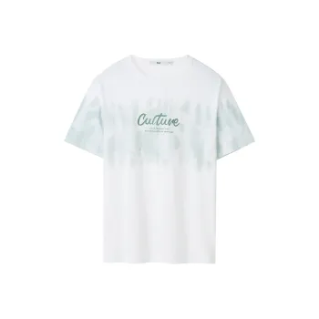 HLA T Shirts Men Ecru Gradient W3