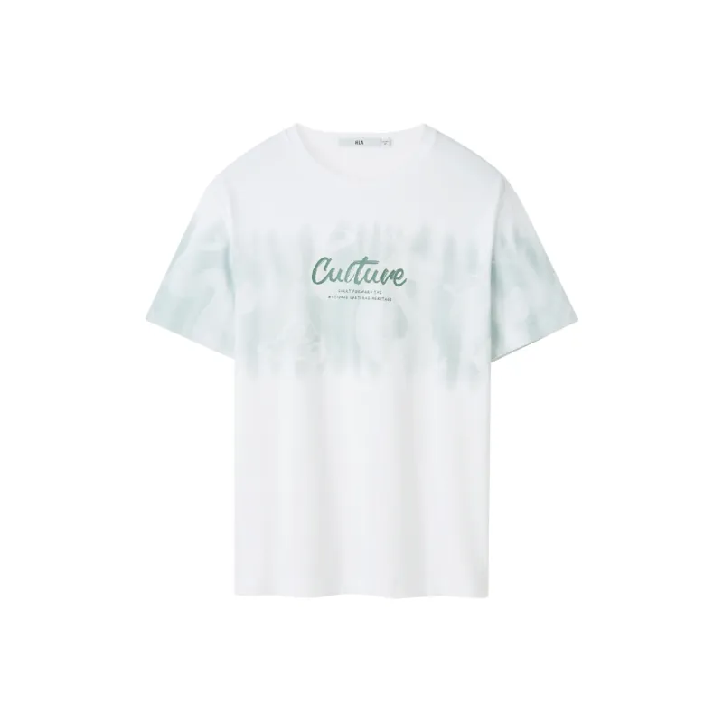 HLA T Shirts Men Ecru Gradient W3-0