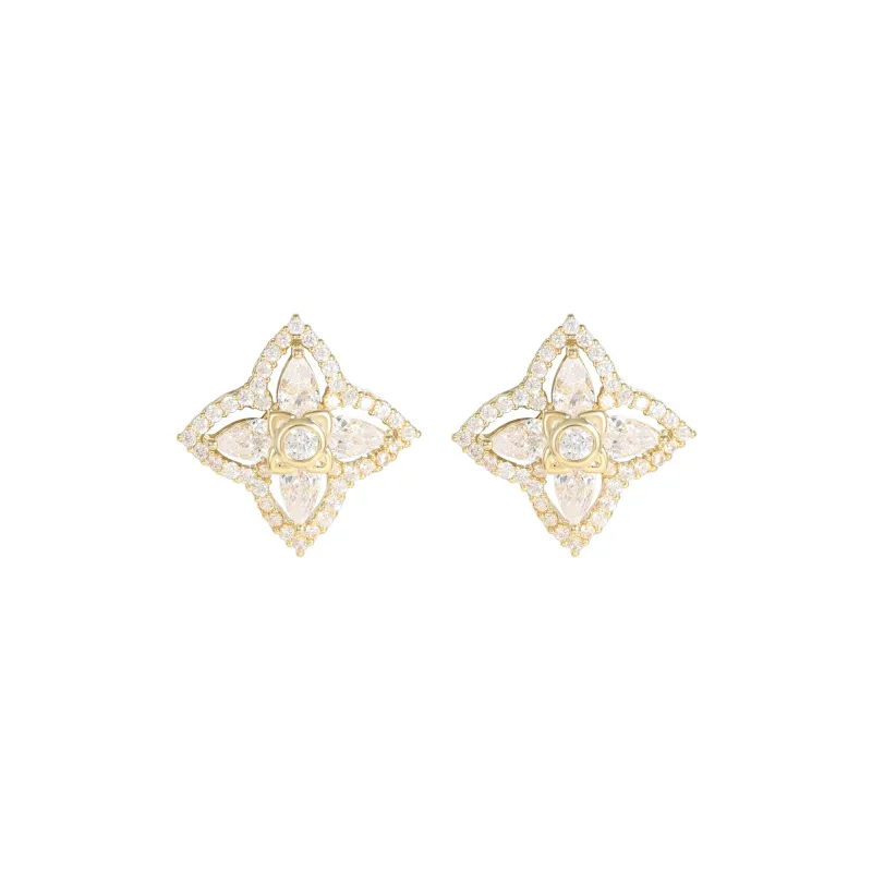 BING STUDIO S925 Silver Stud Earrings Women's-2