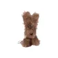 Pink Stripes Overalls Brown Grass Puppy