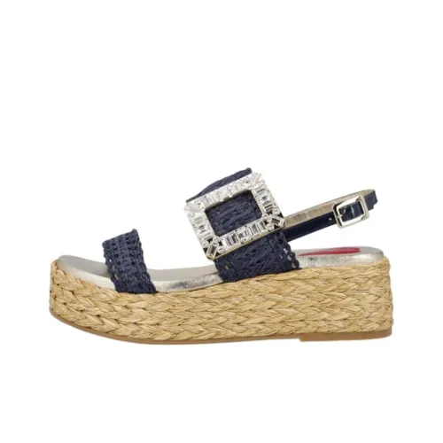 Roger Vivier One Strap Sandals Women's Blue