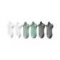 MYT-199 Breathable Ankle Socks 6 Pack (2 White/2 Light Green/2 Dark Gray)