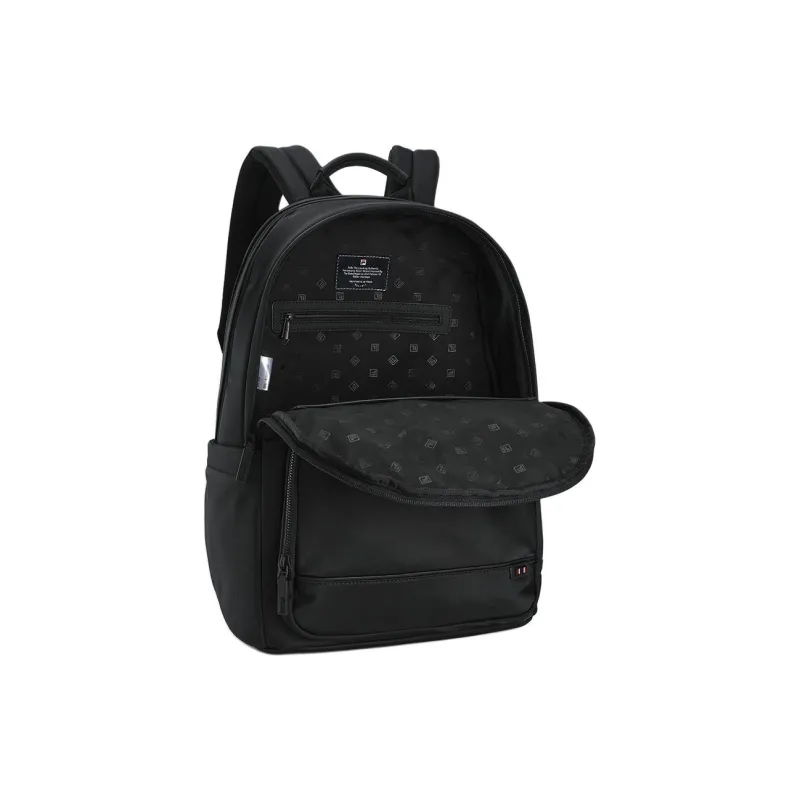 FILA WHITE Fabric Backpack Men's Black-3
