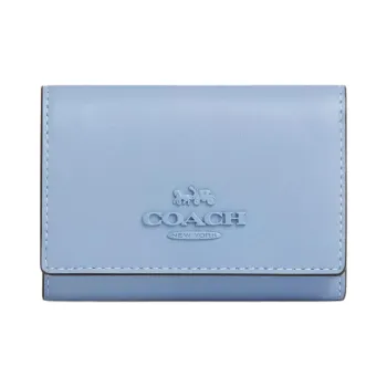 COACH Micro Refined Calfskin Wallet Micro Women's Blue