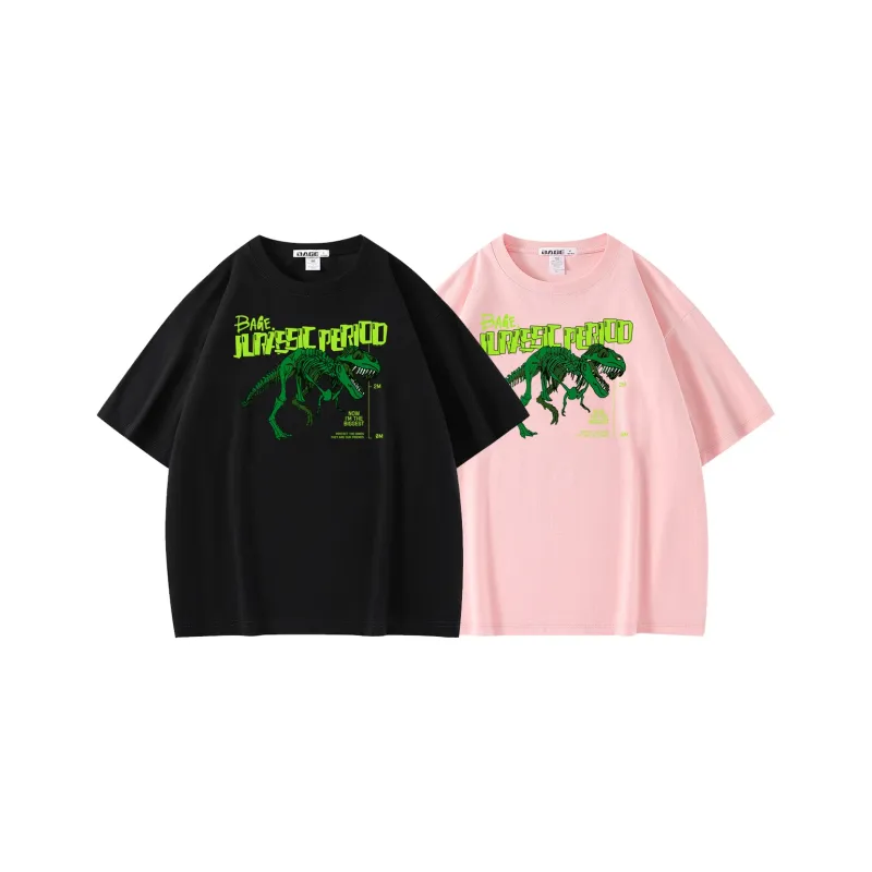BAGE Drop Shoulder Sleeve T Shirt Unisex-20
