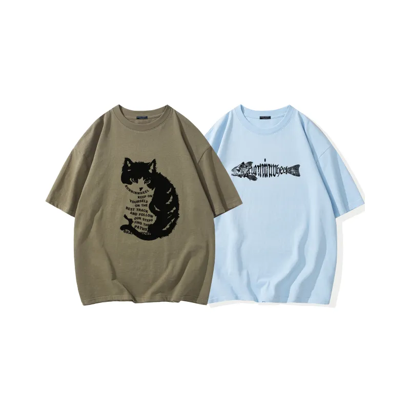 RUNNINWHEEL T Shirt Unisex 2 Pack-46
