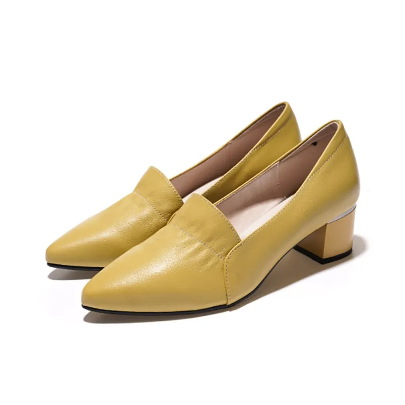 Devanro Chunky Heel High Heels 5.0cm Women's-10