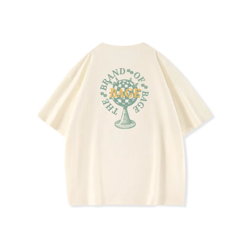 BAGE Drop Shoulder Sleeve T Shirt Unisex-18