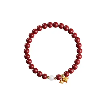 MAGICPOLE Cinnabar Jade Bracelets Women's