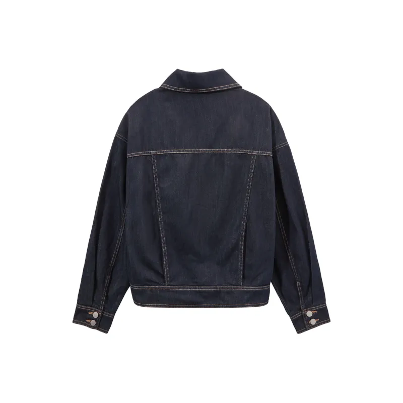 Hotwind Denim Jacket Women's 29 Navy Blue-1