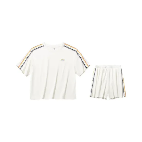 Anta Life Collection Casual Suit Women's Ivory White