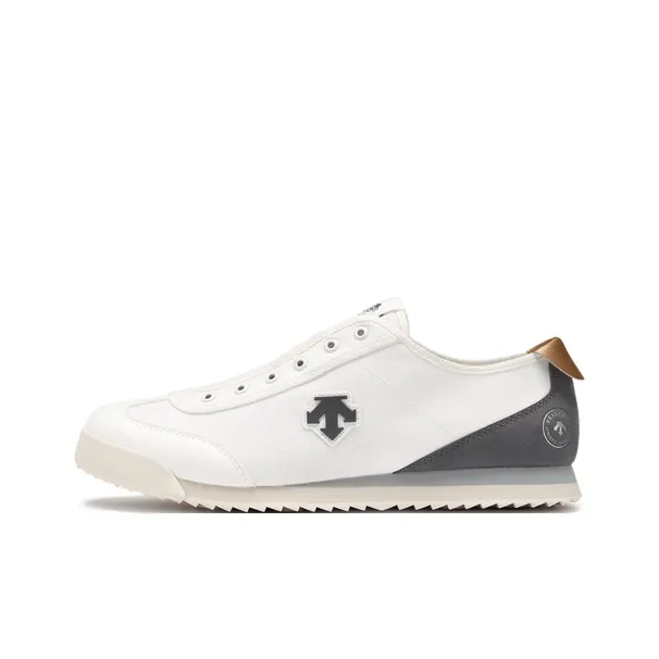 DESCENTE CHRON TEMPO Abrasion Resistant Low Top Casual Shoes Men's White-0