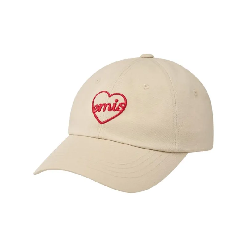 Emis Cotton Baseball Caps Unisex Beige-0
