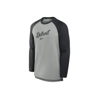 Nike Detroit Tigers Authentic Collection Game Time T-Shirt Men's Gray