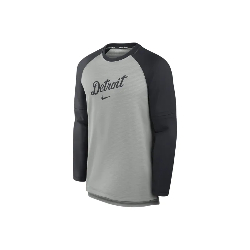 Nike Detroit Tigers Authentic Collection Game Time T-Shirt Men's Gray-0