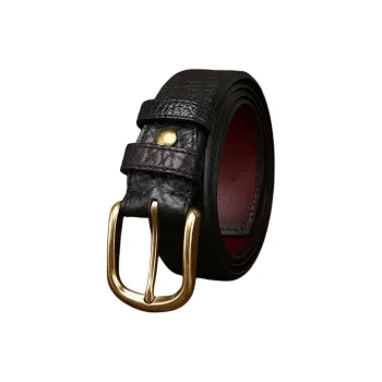 JEANSWEST Cow Leather Belts Men's 3.8CM