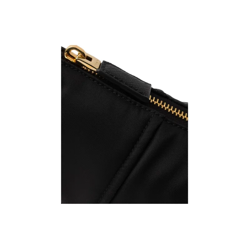 PRADA Re Nylon Recycled Nylon Crescent Bag Shoulder Bag Women's Black-4