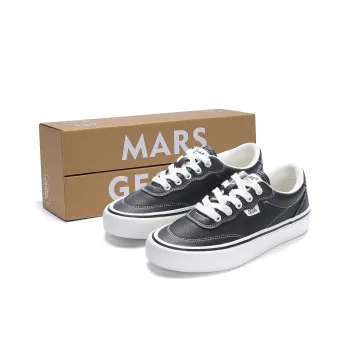 MARS*GEOME Anti Slip Wear Resistant Low Top Leather Upper, Canvas Shoes Unisex