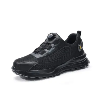 Blue Gull Shield Breathable Impact Resistant Lightweight Low Top Outdoor Shoes Unisex Black