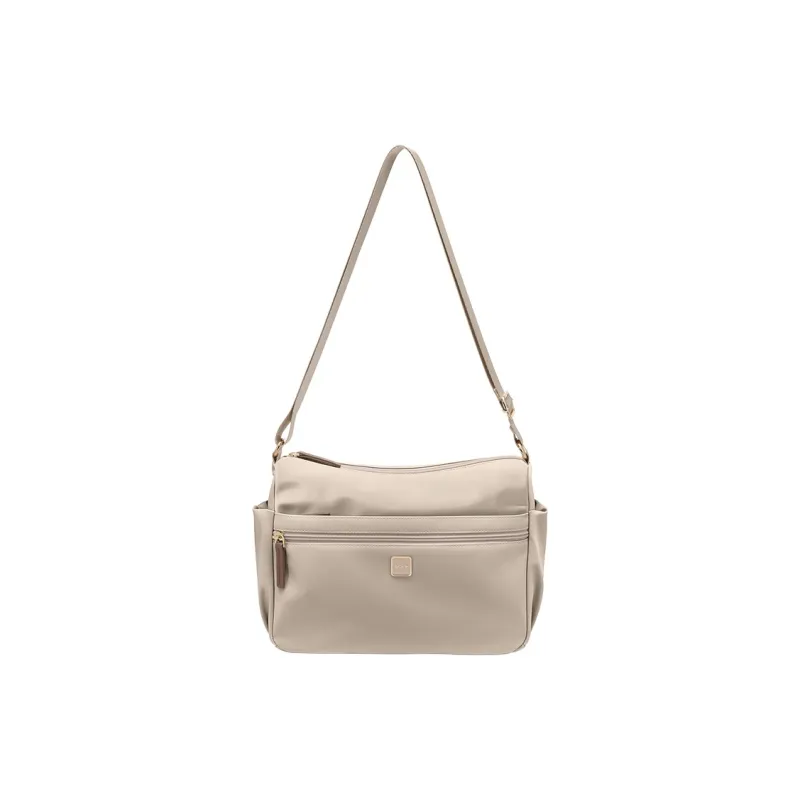 GOLF Fabric Shoulder Bag, Crossbody Bag Regular Women's Apricot/Elegant Black-4
