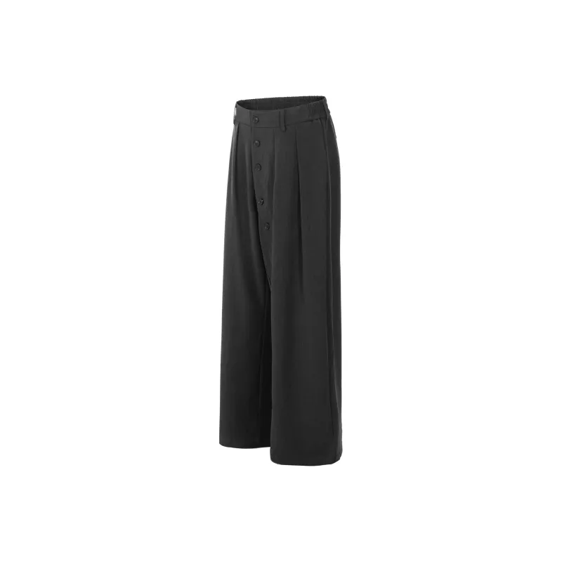 HEIYIXIANSHENG Suit Trouser Unisex Gray-2