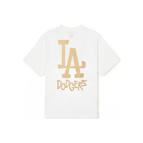 MLB Los Angeles Dodgers T Shirts Unisex Ecru