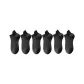 MYT-199 Breathable Ankle Socks, Black, 6-Pack