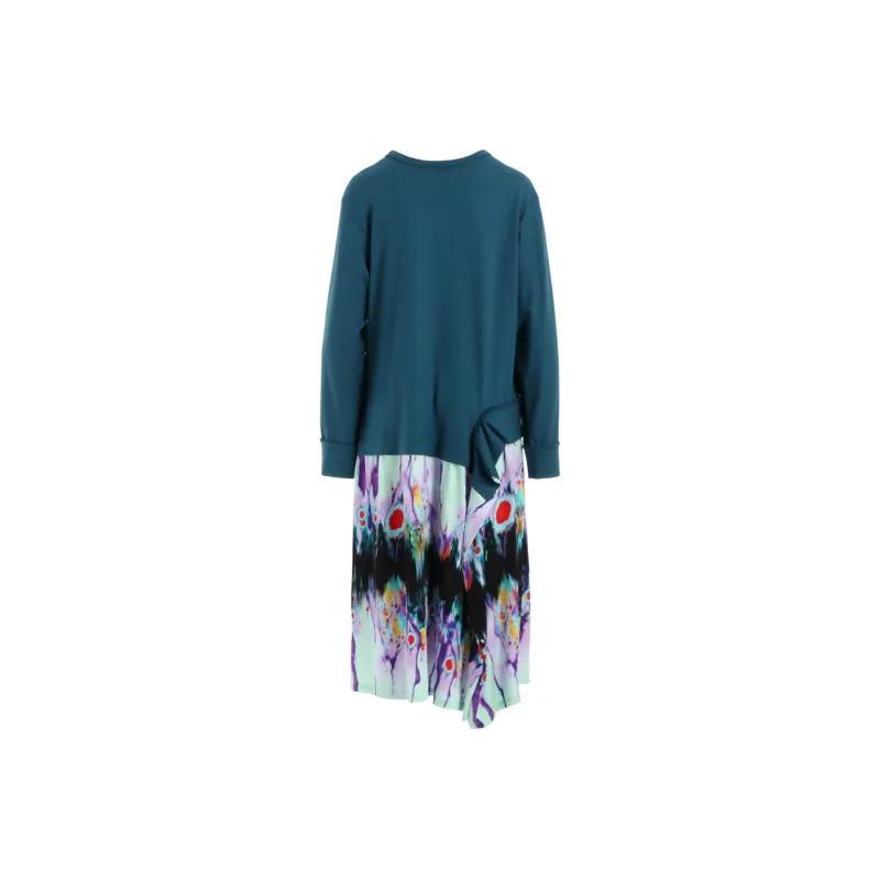 Yohji Yamamoto Ghost Princess, Collaboration Long Sleeved Dresses Women's Black-1