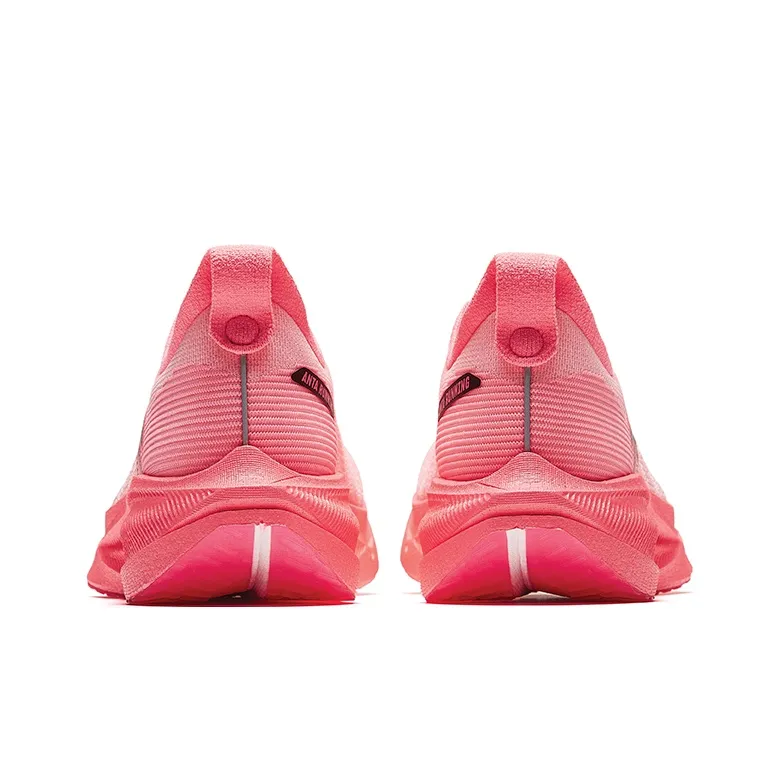 Anta Horsepower Anti Slip Wear Resistant Low Top Casual Running Shoes Men's Neon Pink-3
