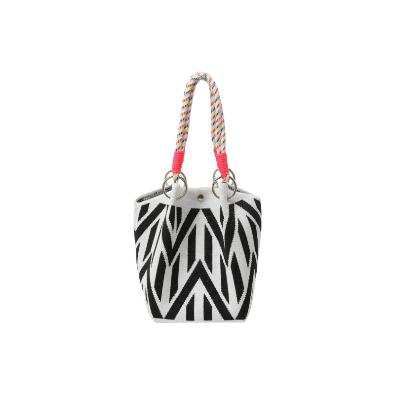 VERADONNA Polyester Handbag Regular Women's Blue/Pink/Ecru/Black/White/Purple/Dark Blue-12